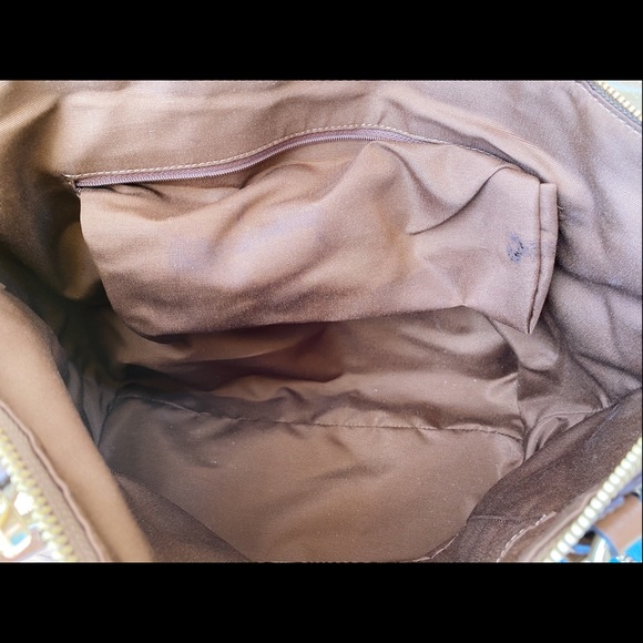 Gaby’sBags👜💕-Coach Large Top Zip tote khaki sign - Picture 6 of 8